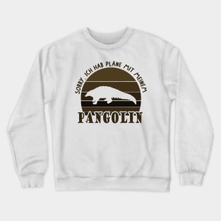 Pangolin Pläne Asien Natur Spezies Vibes Tier Crewneck Sweatshirt